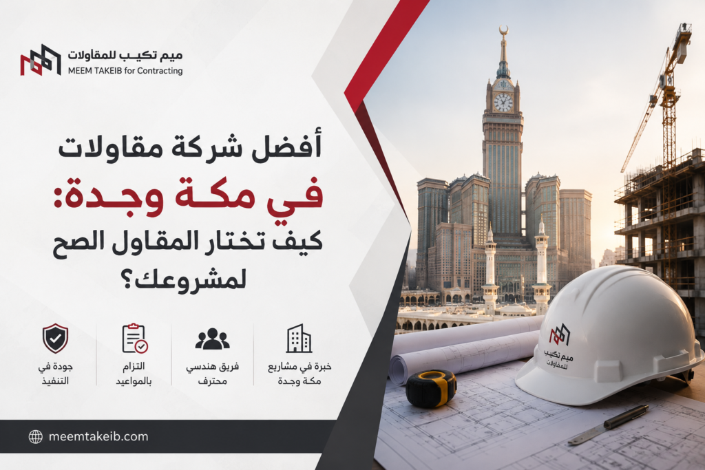 افضل شركة مقاولات في مكة وجدة - ميم تكعيب